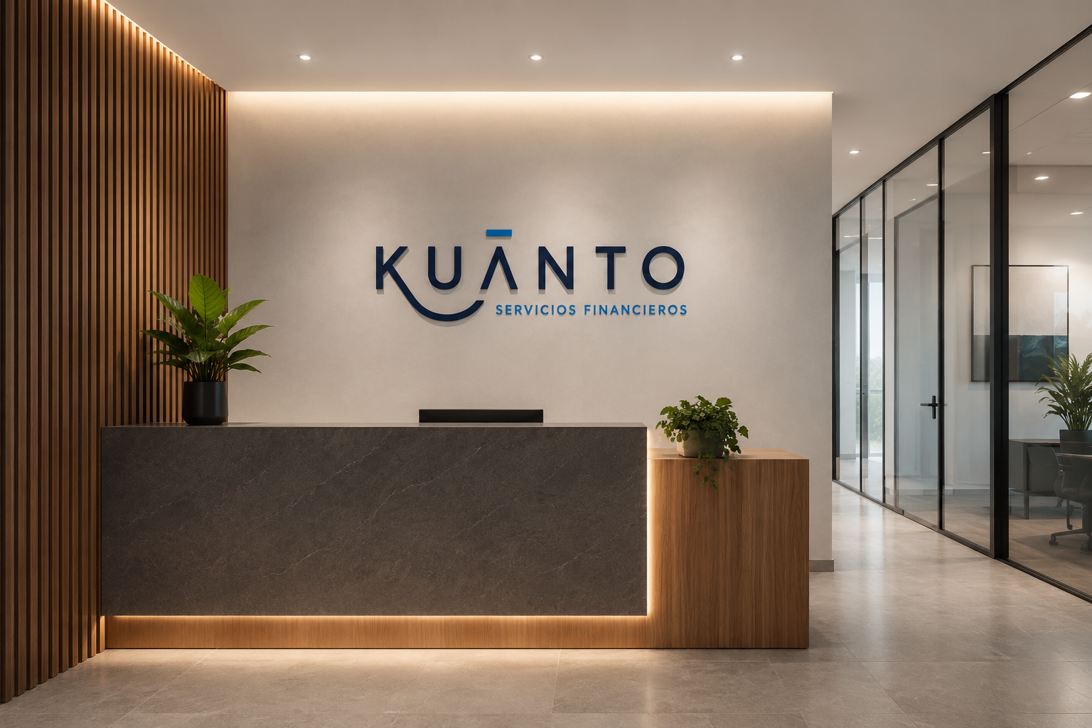 Recepción de las oficinas de Kuánto